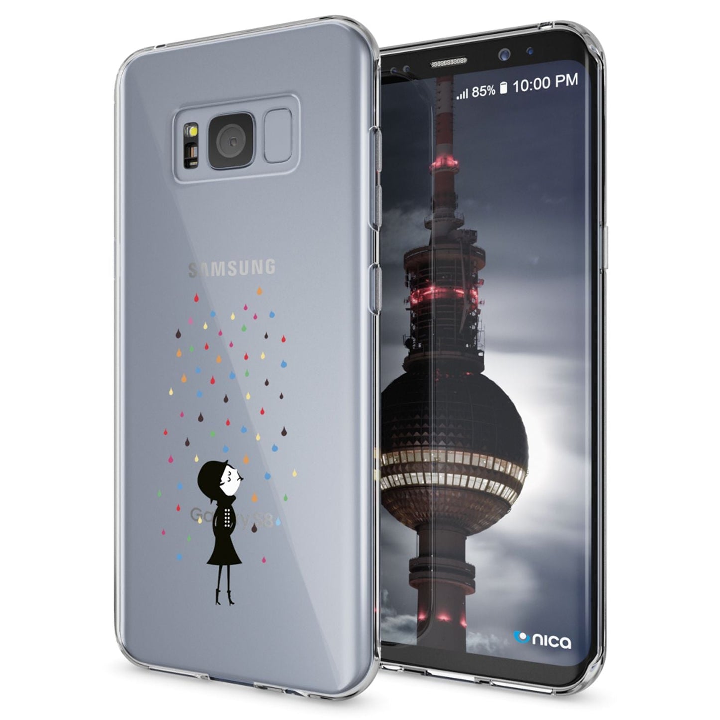 Samsung Galaxy S8 Plus Hülle Handyhülle von NALIA, Silikon Motiv Case Schutzhülle