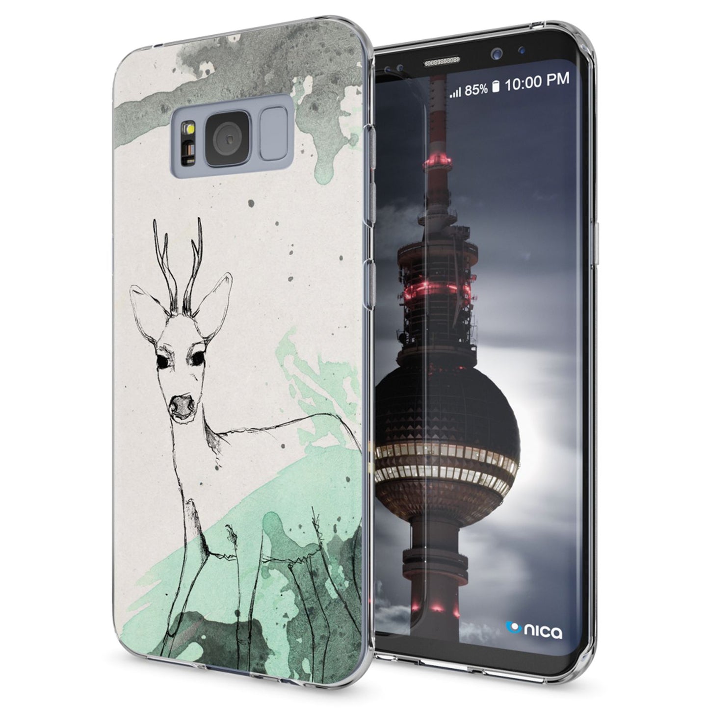 Samsung Galaxy S8 Plus Hülle Handyhülle von NALIA, Silikon Motiv Case Schutzhülle