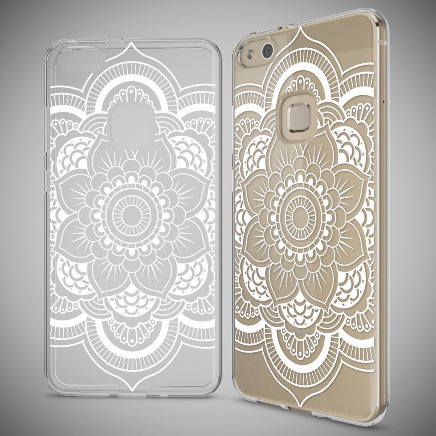 NALIA Handyhülle kompatibel mit Huawei P10 Lite, Motiv Design Slim Silikon Case Cover, Crystal Schutzhülle Handy-Tasche Dünn, Muster Backcover Skin Smart-Phone Hülle