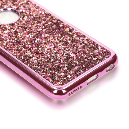 Apple iPhone 6 6S Handy Hülle von NALIA, Glitzer Back Cover Case mit Maus Ohren