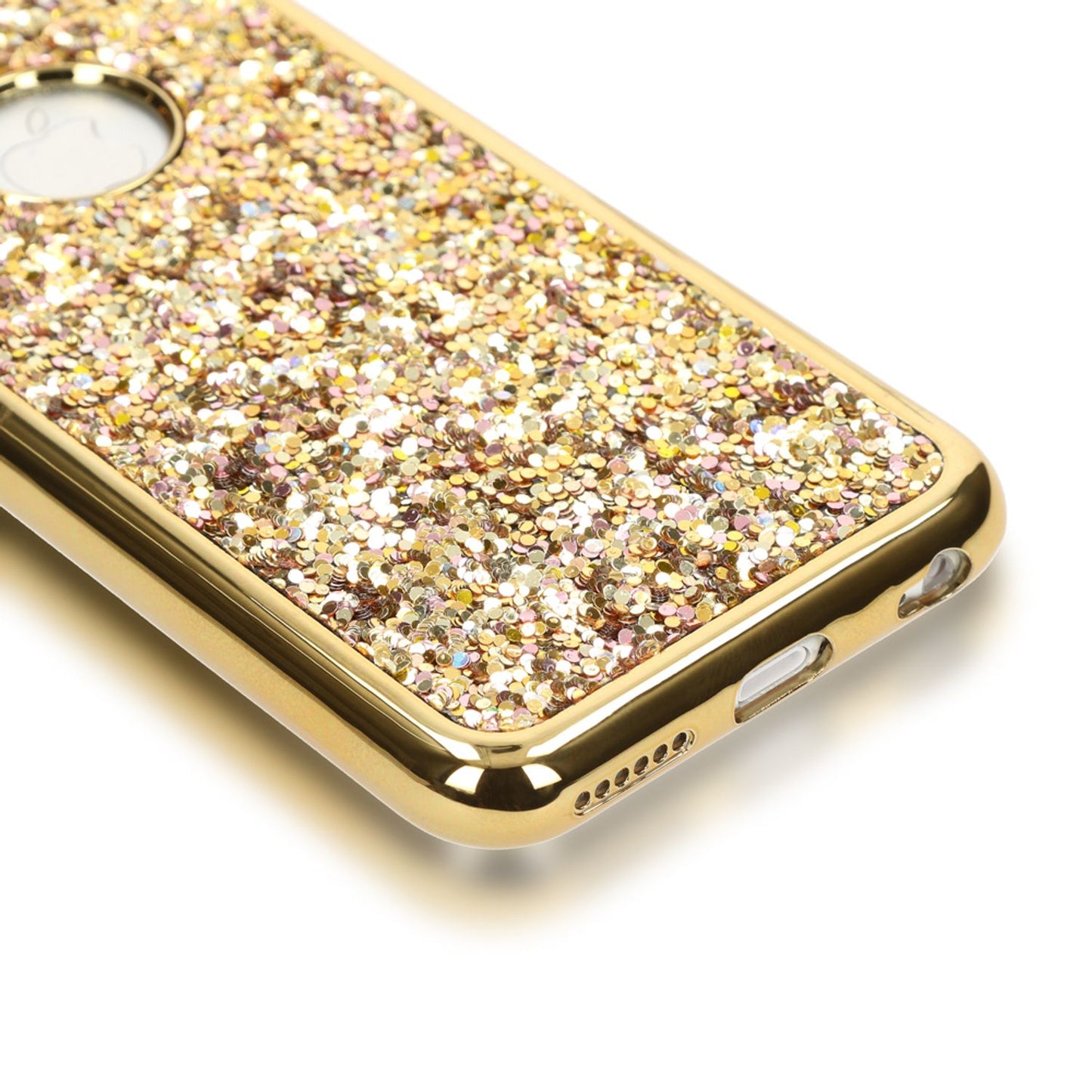 Apple iPhone 6 6S Handy Hülle von NALIA, Glitzer Back Cover Case mit Maus Ohren