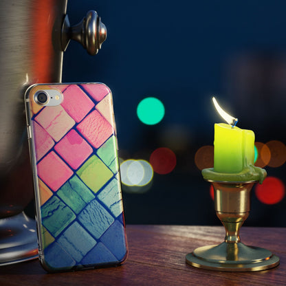 NALIA Handyhülle kompatibel mit iPhone SE 2020 / 8 / 7 Hülle, Motiv Case Silikon Cover Glänzend Durchsichtig Dünn, Glitzer Schutzhülle Handy-Tasche Backcover Bumper TPU Etui