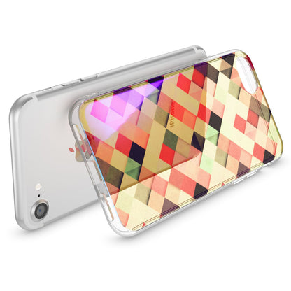 NALIA Handyhülle kompatibel mit iPhone SE 2020 / 8 / 7 Hülle, Motiv Case Silikon Cover Glänzend Durchsichtig Dünn, Glitzer Schutzhülle Handy-Tasche Backcover Bumper TPU Etui
