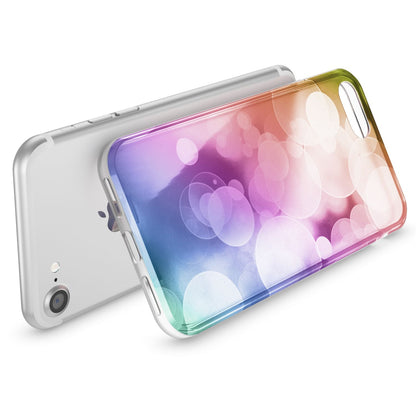 NALIA Handyhülle kompatibel mit iPhone SE 2020 / 8 / 7 Hülle, Motiv Case Silikon Cover Glänzend Durchsichtig Dünn, Glitzer Schutzhülle Handy-Tasche Backcover Bumper TPU Etui