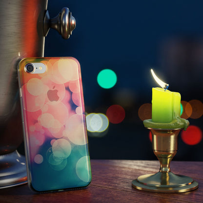 NALIA Handyhülle kompatibel mit iPhone SE 2020 / 8 / 7 Hülle, Motiv Case Silikon Cover Glänzend Durchsichtig Dünn, Glitzer Schutzhülle Handy-Tasche Backcover Bumper TPU Etui