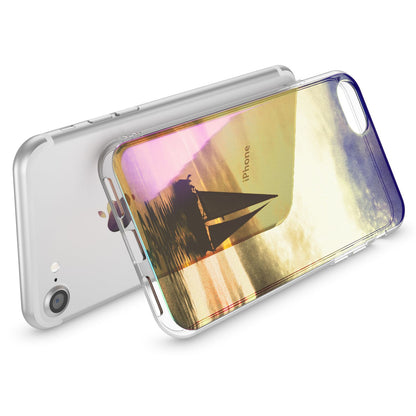 NALIA Handyhülle kompatibel mit iPhone SE 2020 / 8 / 7 Hülle, Motiv Case Silikon Cover Glänzend Durchsichtig Dünn, Glitzer Schutzhülle Handy-Tasche Backcover Bumper TPU Etui