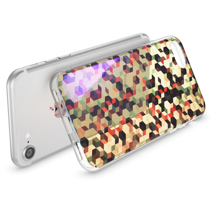 NALIA Handyhülle kompatibel mit iPhone SE 2020 / 8 / 7 Hülle, Motiv Case Silikon Cover Glänzend Durchsichtig Dünn, Glitzer Schutzhülle Handy-Tasche Backcover Bumper TPU Etui