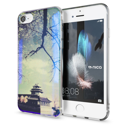 NALIA Handy Hülle für iPhone SE 2020 / 8 / 7, Motiv Case Cover Schutz Tasche TPU