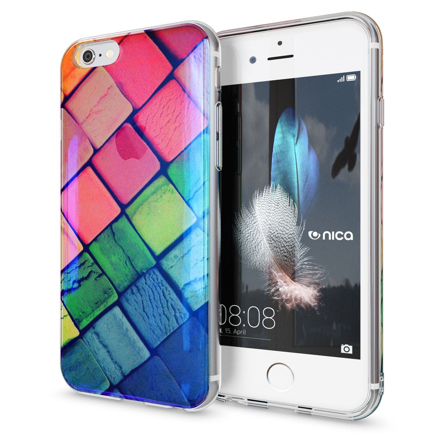 Apple iPhone 6 6S Handy Hülle 3D von NALIA Glitzer Silikon Case Cover Schutzhülle