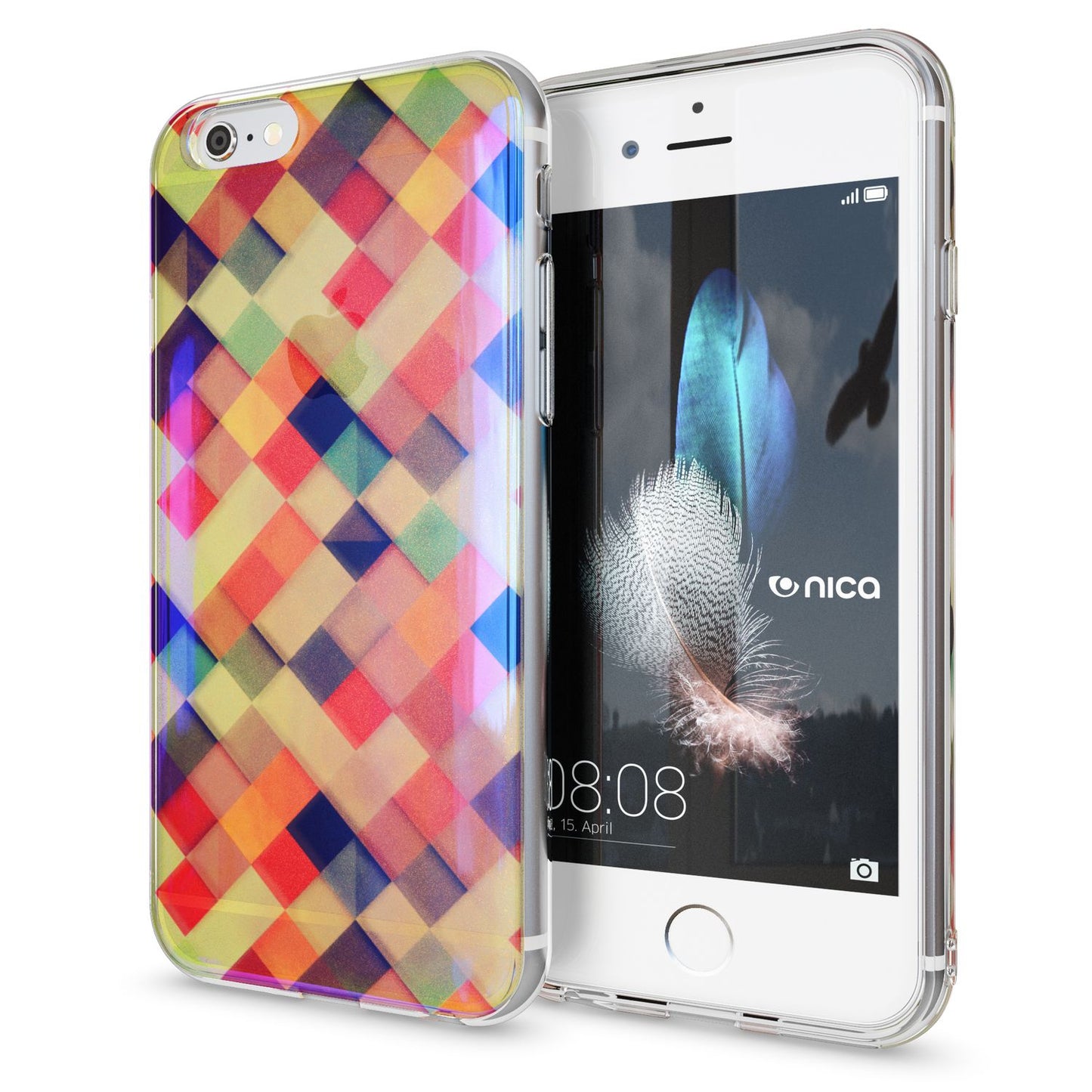 Apple iPhone 6 6S Handy Hülle 3D von NALIA Glitzer Silikon Case Cover Schutzhülle