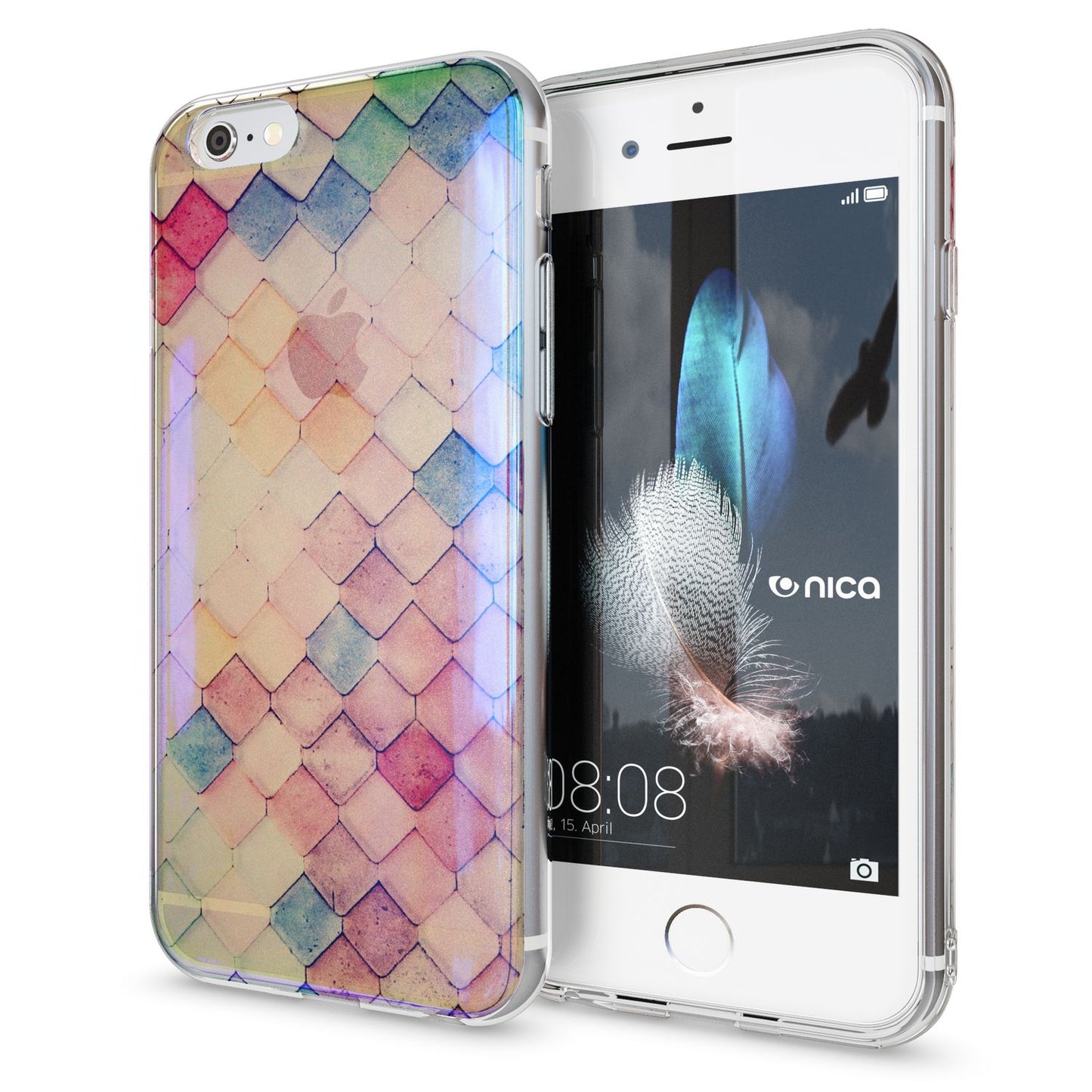 Apple iPhone 6 6S Handy Hülle 3D von NALIA Glitzer Silikon Case Cover Schutzhülle