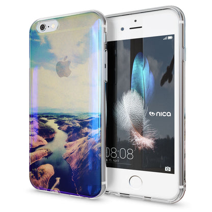 Apple iPhone 6 6S Handy Hülle 3D von NALIA Glitzer Silikon Case Cover Schutzhülle