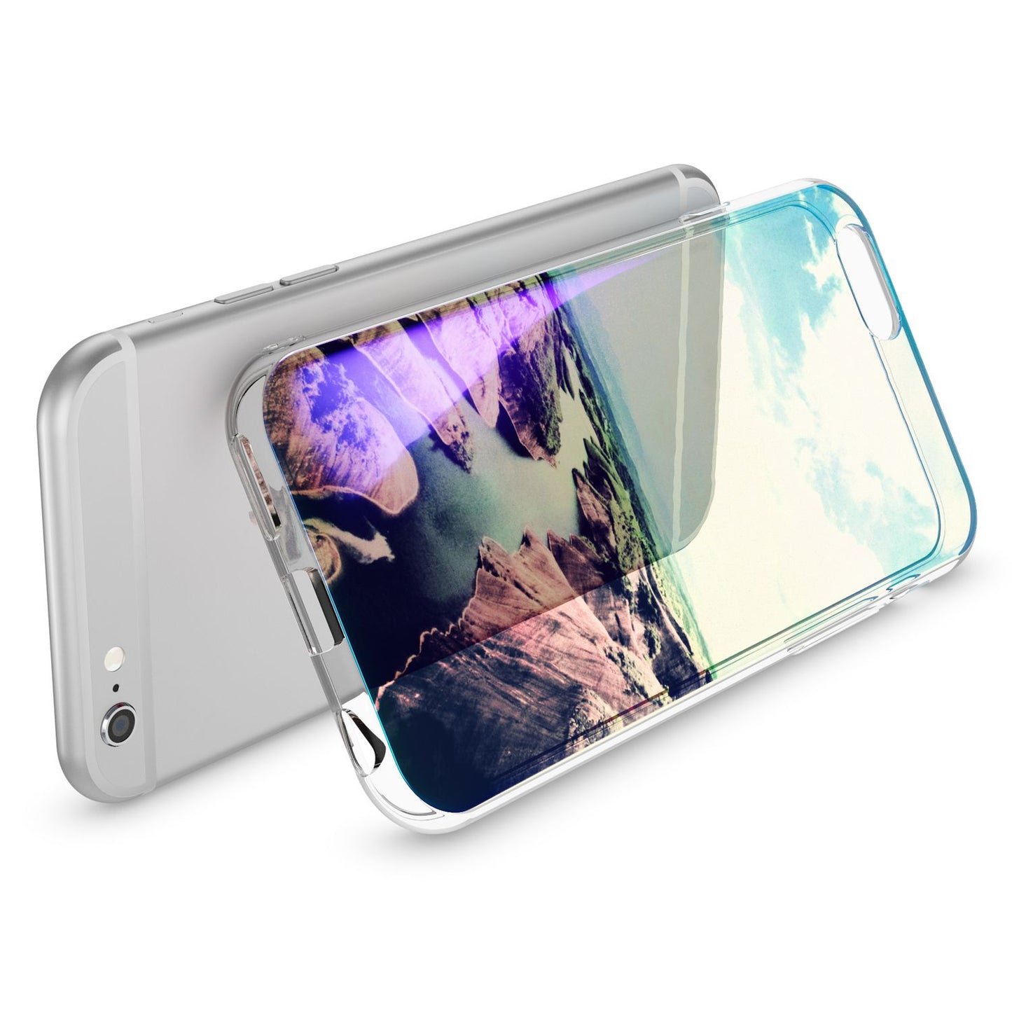 Apple iPhone 6 6S Handy Hülle 3D von NALIA Glitzer Silikon Case Cover Schutzhülle