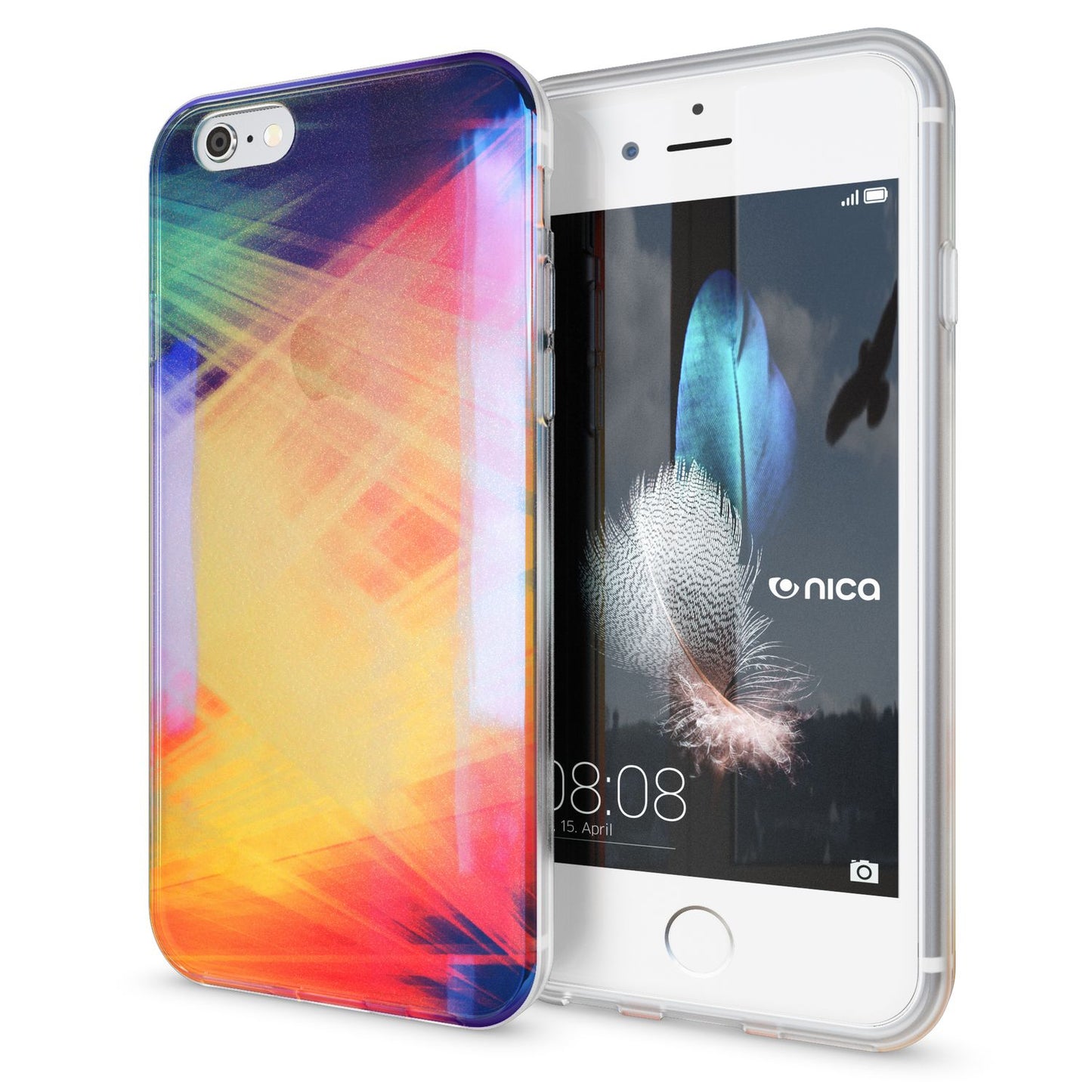 Apple iPhone 6 6S Handy Hülle 3D von NALIA Glitzer Silikon Case Cover Schutzhülle