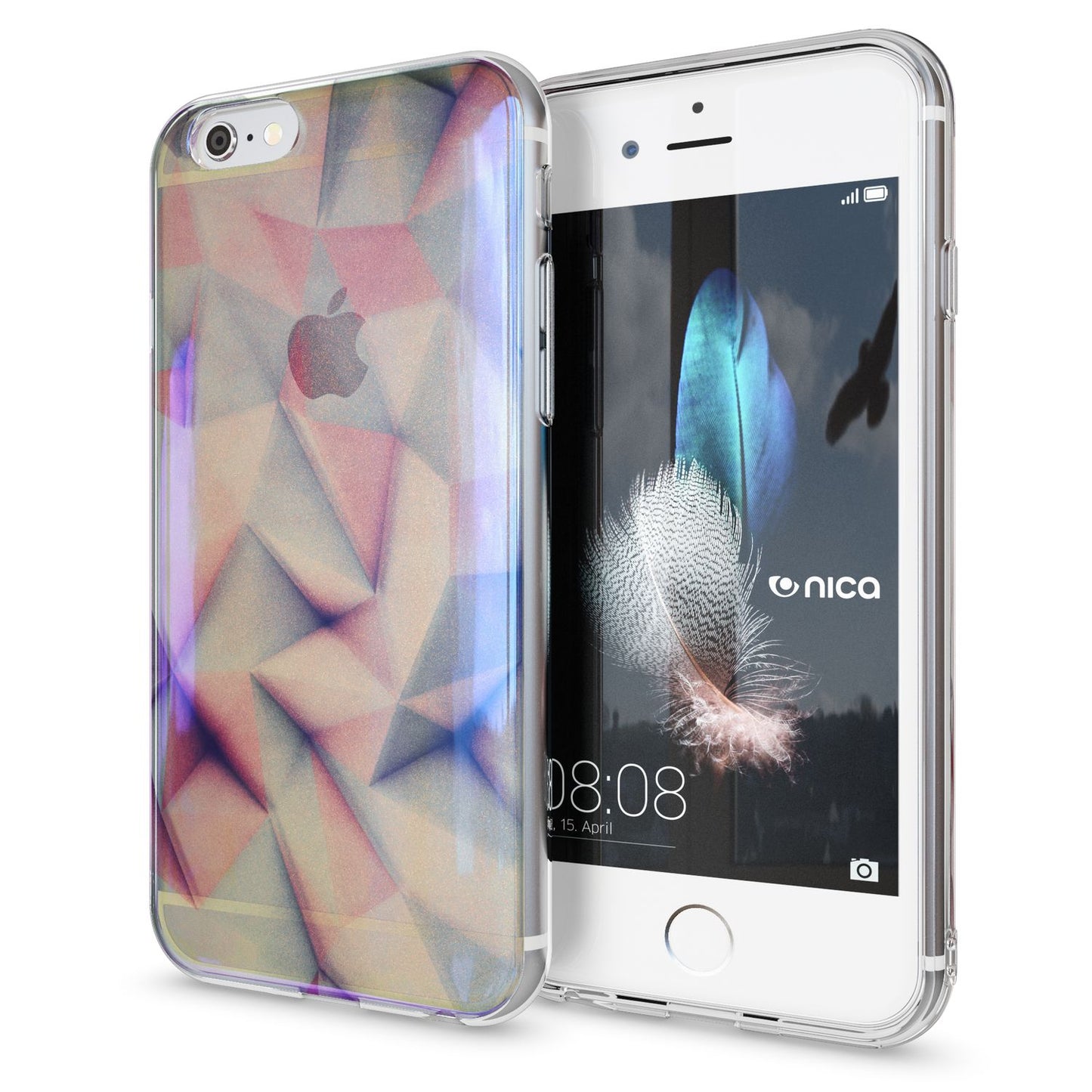 Apple iPhone 6 6S Handy Hülle 3D von NALIA Glitzer Silikon Case Cover Schutzhülle