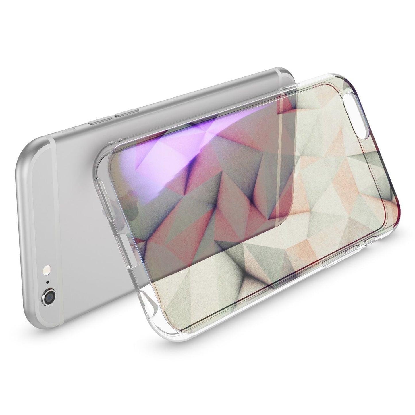 Apple iPhone 6 6S Handy Hülle 3D von NALIA Glitzer Silikon Case Cover Schutzhülle