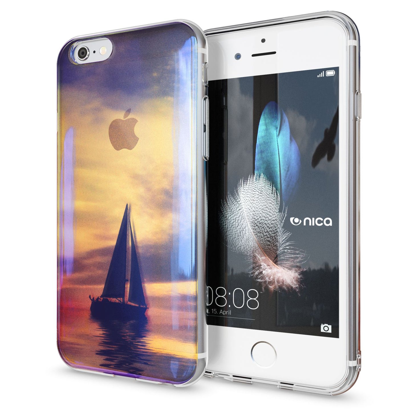 Apple iPhone 6 6S Handy Hülle 3D von NALIA Glitzer Silikon Case Cover Schutzhülle