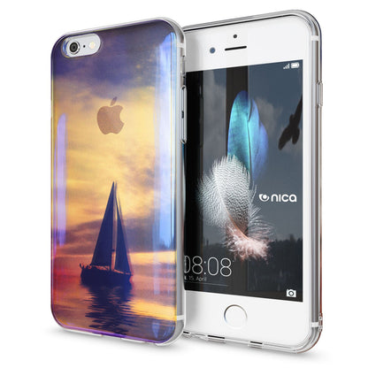 Apple iPhone 6 6S Handy Hülle 3D von NALIA Glitzer Silikon Case Cover Schutzhülle