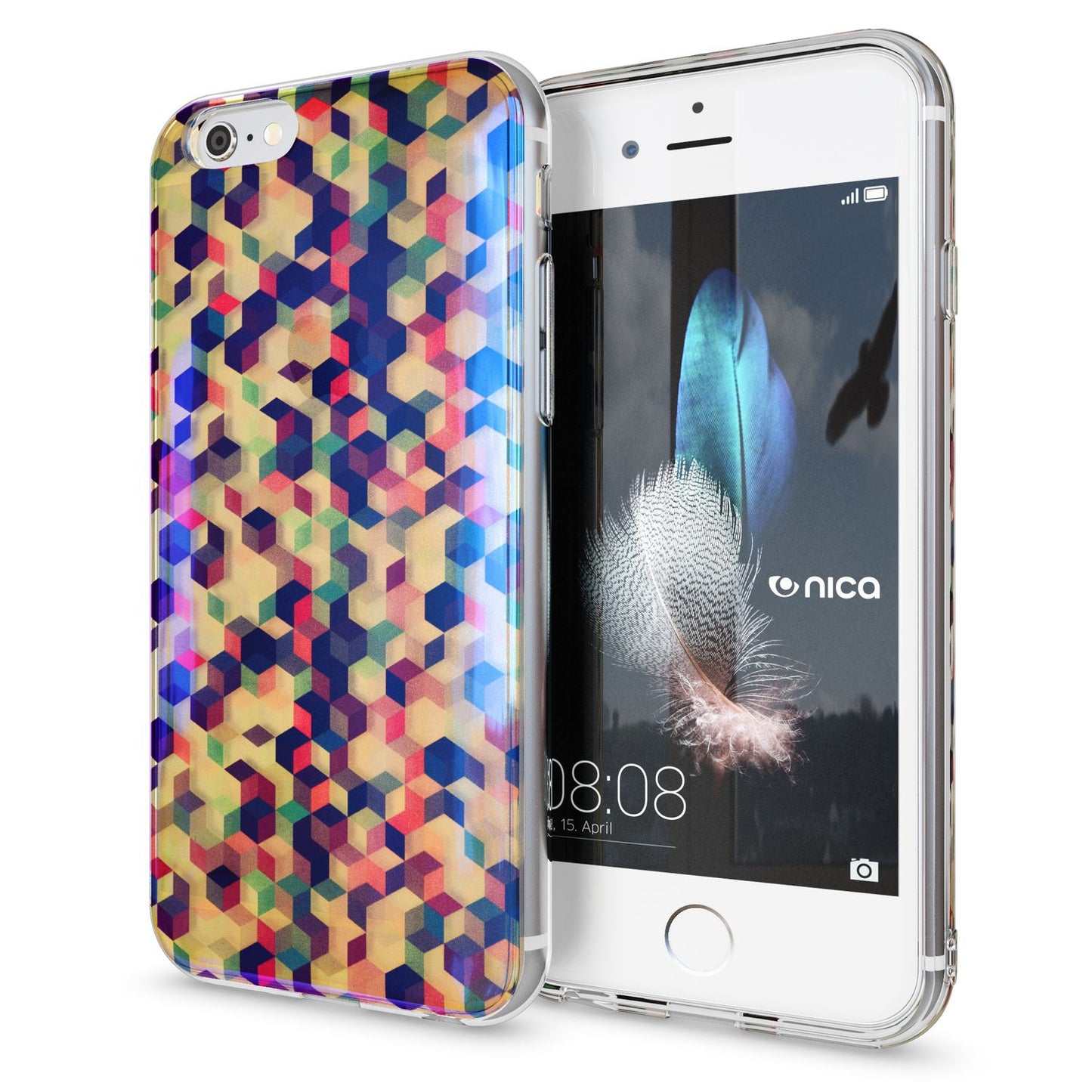 Apple iPhone 6 6S Handy Hülle 3D von NALIA Glitzer Silikon Case Cover Schutzhülle