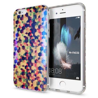 Apple iPhone 6 6S Handy Hülle 3D von NALIA Glitzer Silikon Case Cover Schutzhülle