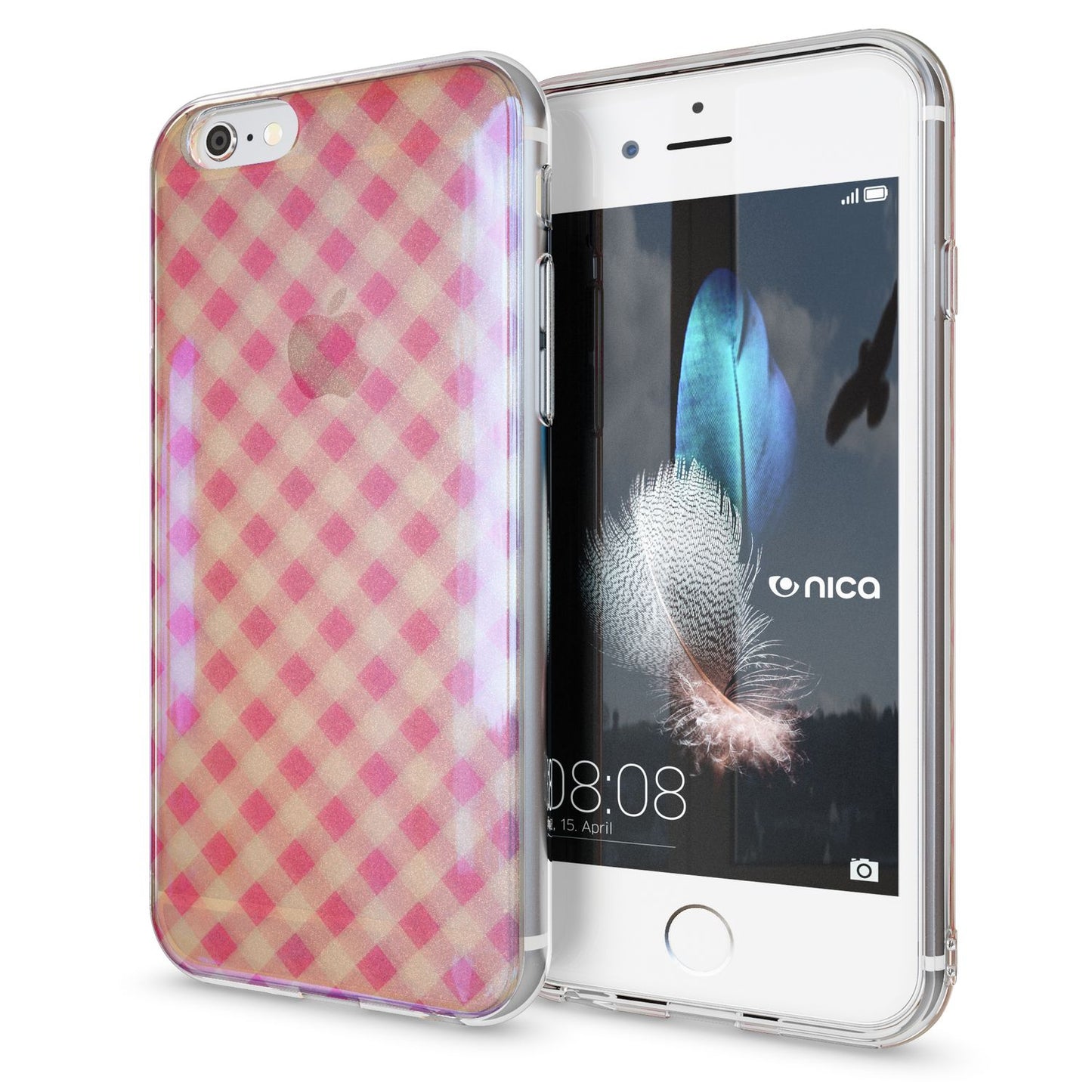 Apple iPhone 6 6S Handy Hülle 3D von NALIA Glitzer Silikon Case Cover Schutzhülle