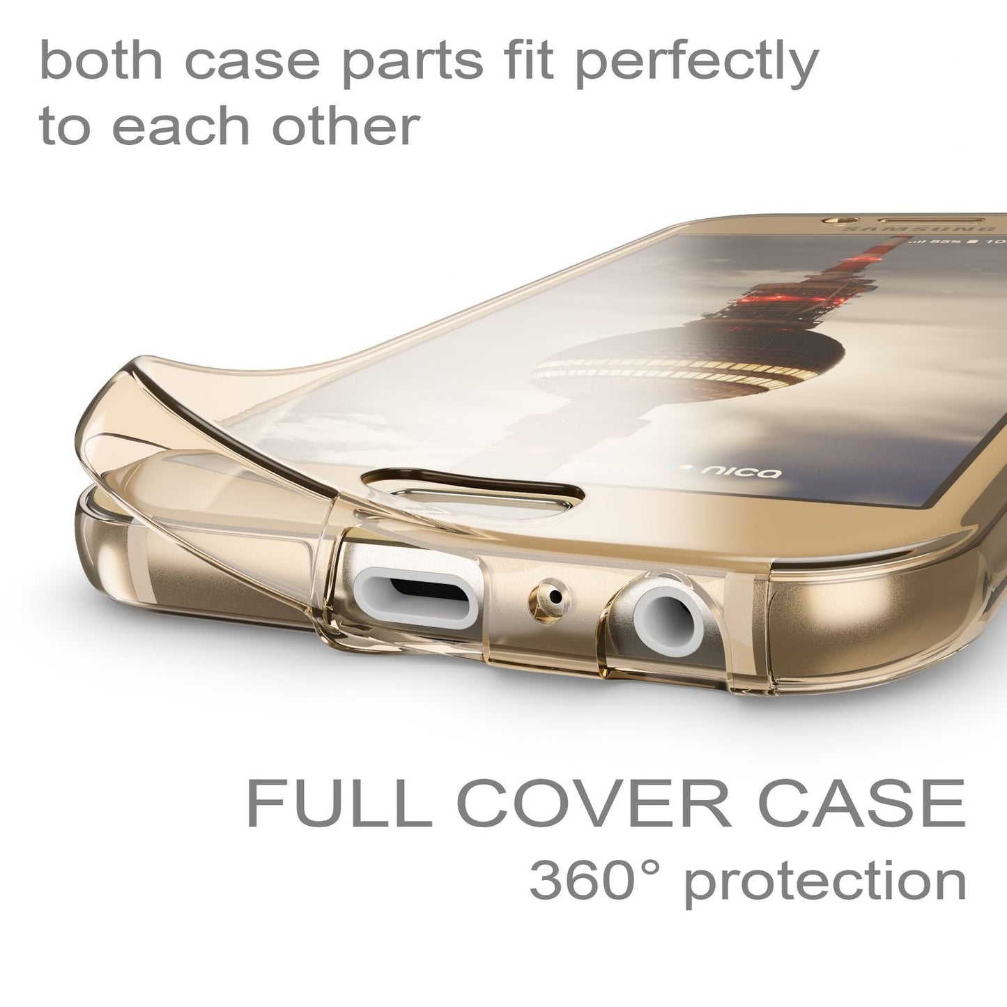 Samsung Galaxy A5 2017 Hülle 360 Handyhülle von NALIA, Full Cover Rundum TPU Case
