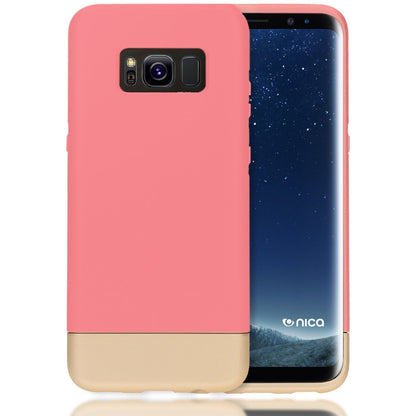 NALIA Handyhülle kompatibel mit Samsung Galaxy S8 Plus, Stoßfeste Schutzhülle Back-Cover Handy-Tasche Matt, Dünnes Slider Hardcase Zwei-teilig, Slim Etui Smart-Phone Hülle Bumper