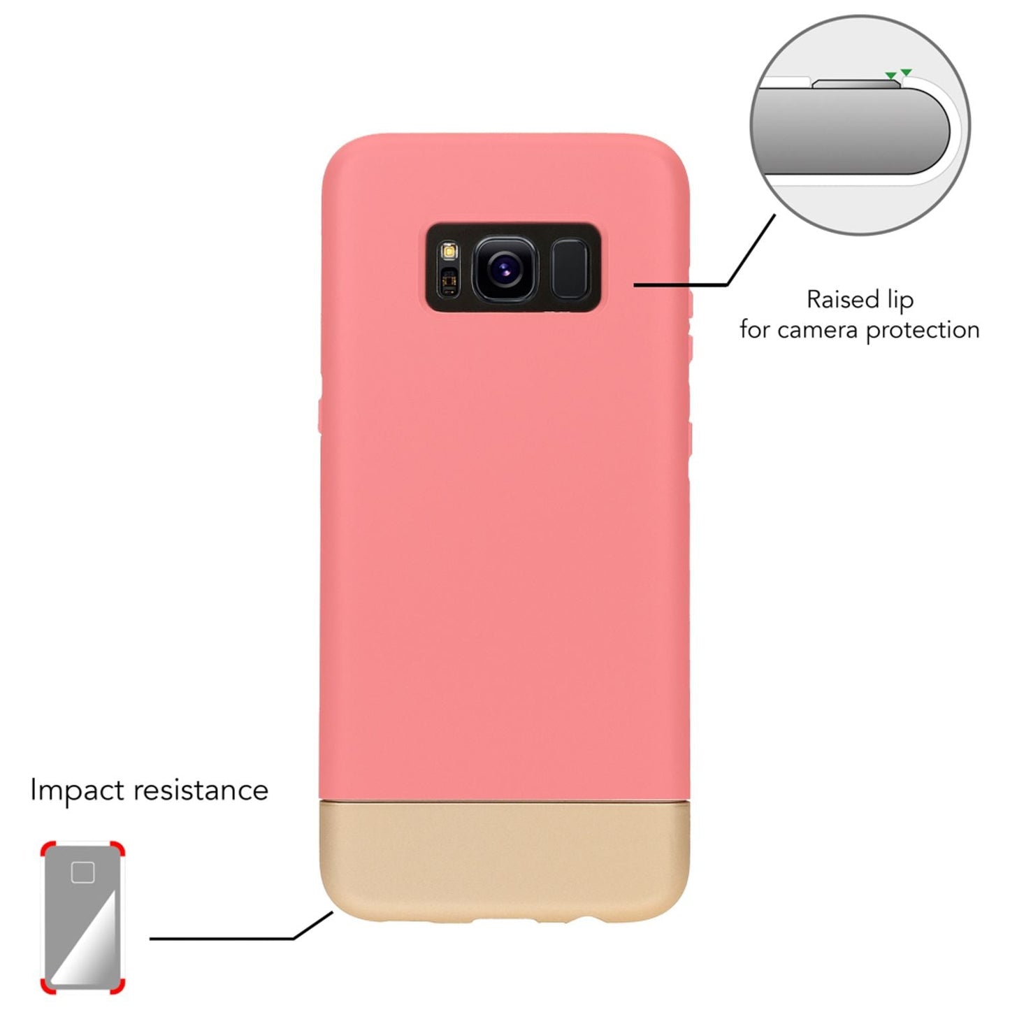 NALIA Handyhülle kompatibel mit Samsung Galaxy S8 Plus, Stoßfeste Schutzhülle Back-Cover Handy-Tasche Matt, Dünnes Slider Hardcase Zwei-teilig, Slim Etui Smart-Phone Hülle Bumper