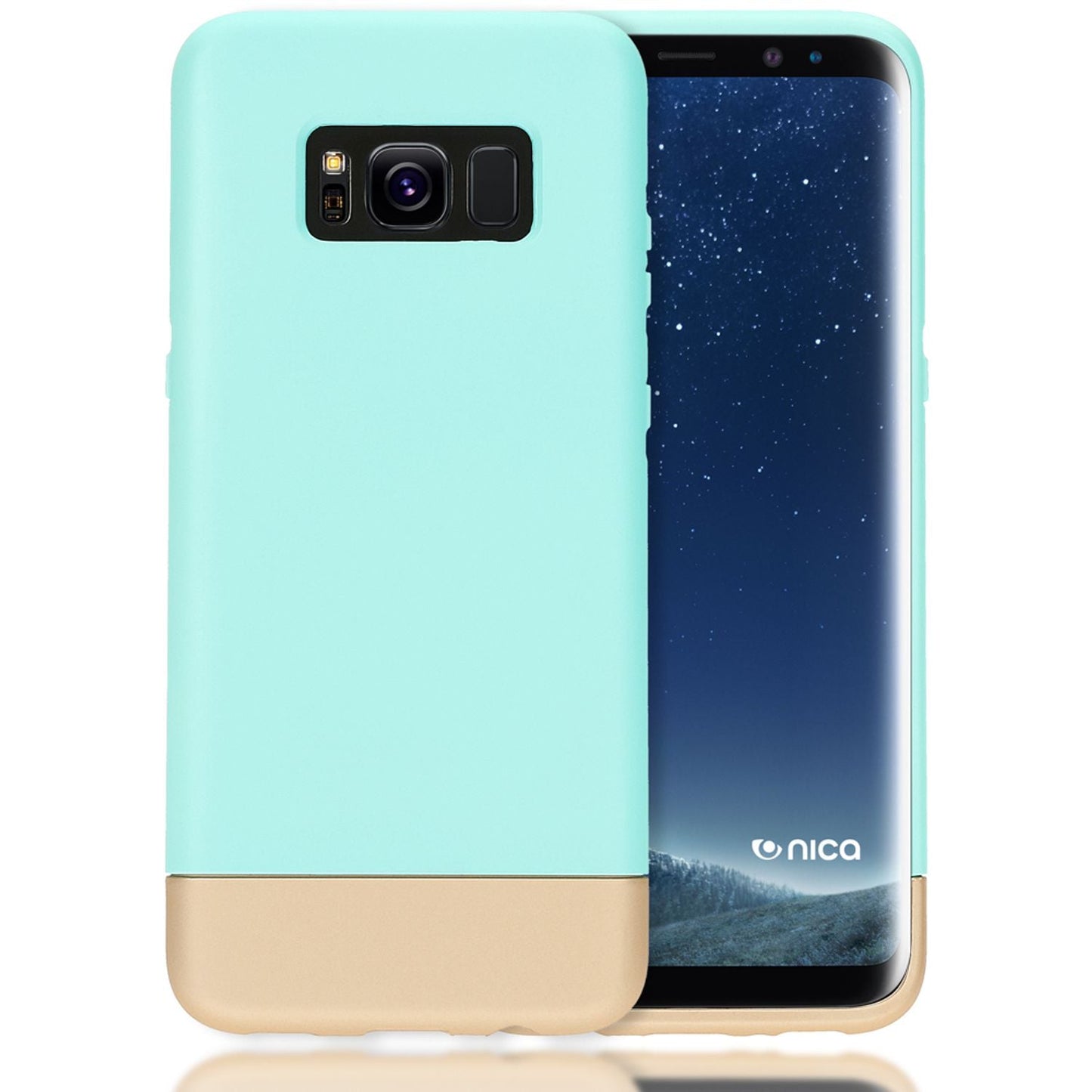 NALIA Handyhülle kompatibel mit Samsung Galaxy S8 Plus, Stoßfeste Schutzhülle Back-Cover Handy-Tasche Matt, Dünnes Slider Hardcase Zwei-teilig, Slim Etui Smart-Phone Hülle Bumper