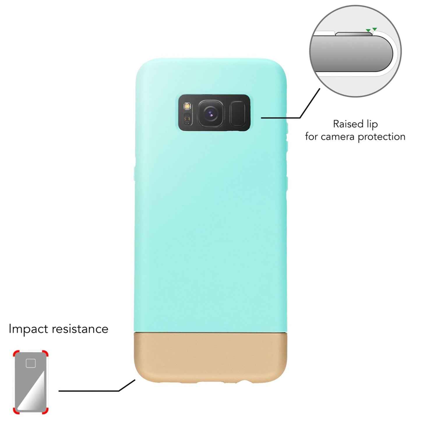 NALIA Handyhülle kompatibel mit Samsung Galaxy S8 Plus, Stoßfeste Schutzhülle Back-Cover Handy-Tasche Matt, Dünnes Slider Hardcase Zwei-teilig, Slim Etui Smart-Phone Hülle Bumper