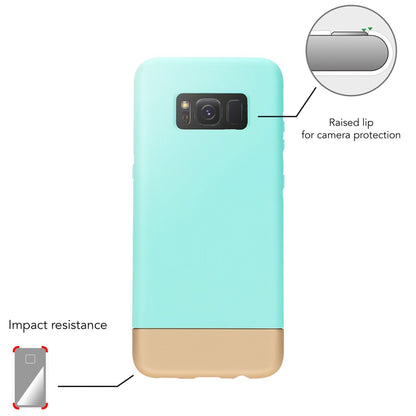NALIA Handyhülle kompatibel mit Samsung Galaxy S8 Plus, Stoßfeste Schutzhülle Back-Cover Handy-Tasche Matt, Dünnes Slider Hardcase Zwei-teilig, Slim Etui Smart-Phone Hülle Bumper