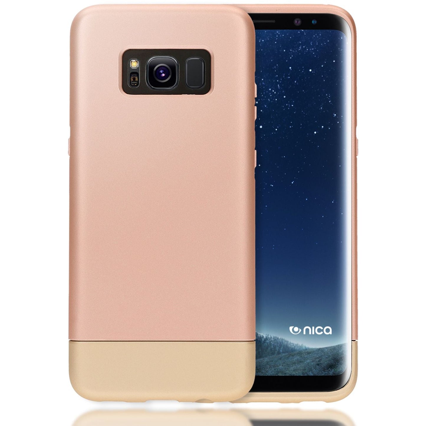 NALIA Handyhülle kompatibel mit Samsung Galaxy S8 Plus, Stoßfeste Schutzhülle Back-Cover Handy-Tasche Matt, Dünnes Slider Hardcase Zwei-teilig, Slim Etui Smart-Phone Hülle Bumper