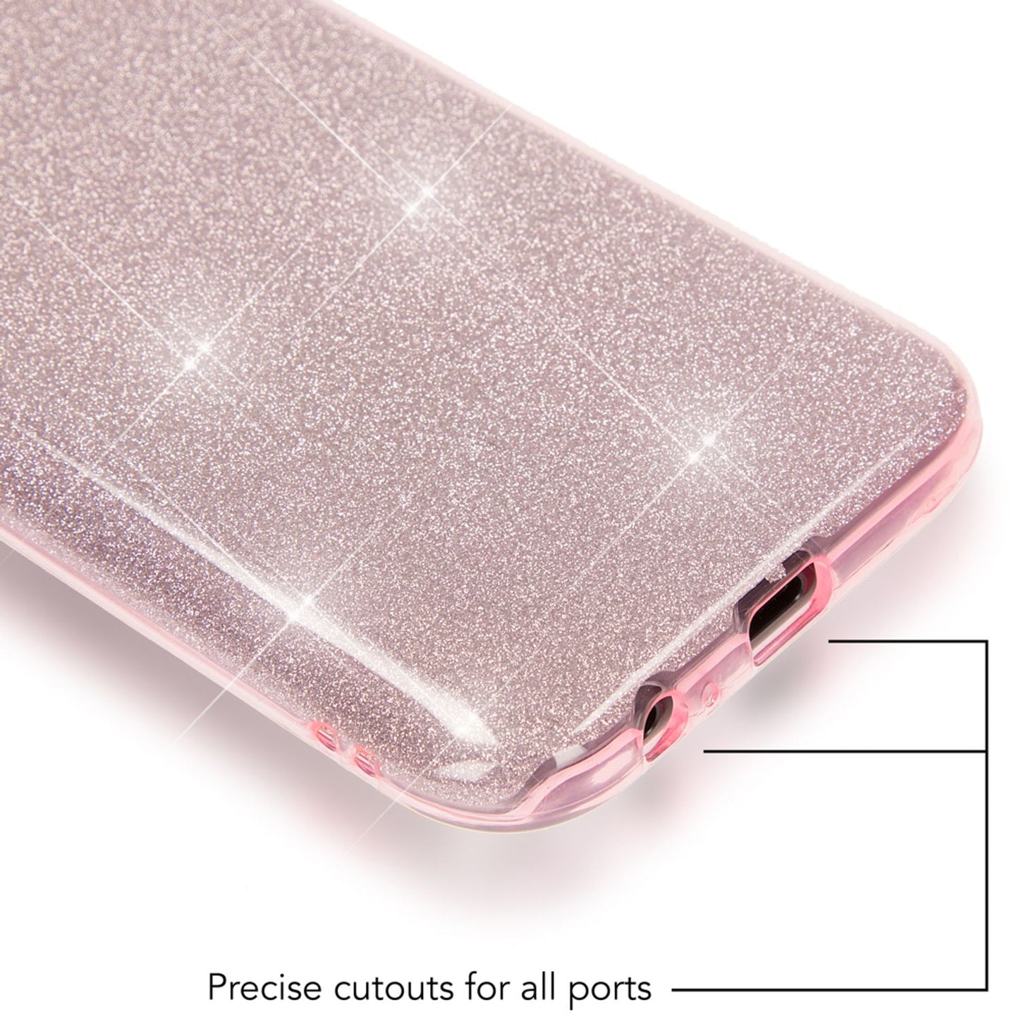Samsung Galaxy A5 2017 Handy Hülle von NALIA, Glitzer Silikon Cover Case Schutz