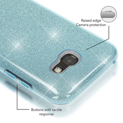 Samsung Galaxy A5 2017 Handy Hülle von NALIA, Glitzer Silikon Cover Case Schutz