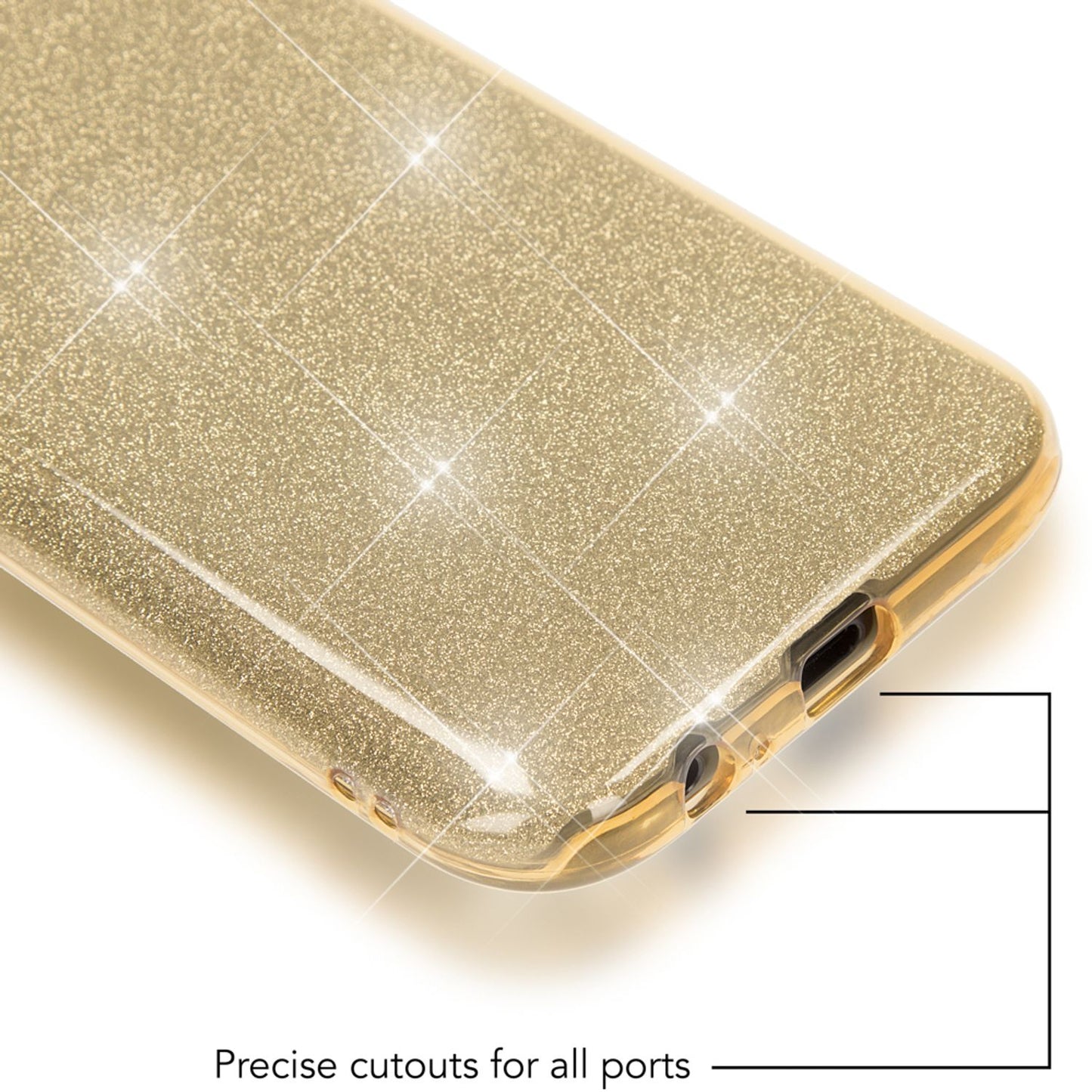 Samsung Galaxy A5 2017 Handy Hülle von NALIA, Glitzer Silikon Cover Case Schutz