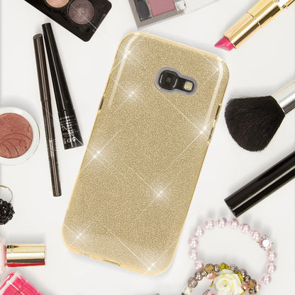 Samsung Galaxy A5 2017 Handy Hülle von NALIA, Glitzer Silikon Cover Case Schutz