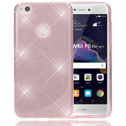 Huawei P8 Lite (2017) Glitzer Handy Hülle von NALIA, Silikon Case Cover Schutz