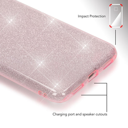 Huawei P8 Lite (2017) Glitzer Handy Hülle von NALIA, Silikon Case Cover Schutz