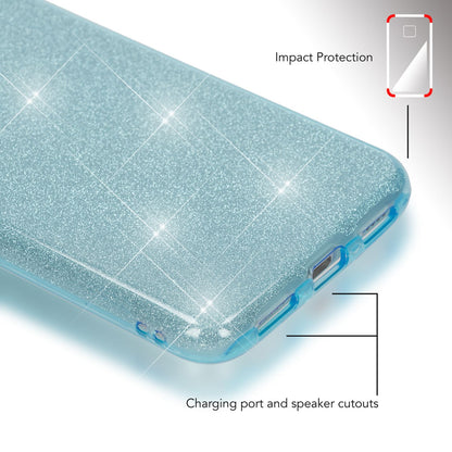 Huawei P8 Lite (2017) Glitzer Handy Hülle von NALIA, Silikon Case Cover Schutz