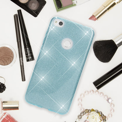Huawei P8 Lite (2017) Glitzer Handy Hülle von NALIA, Silikon Case Cover Schutz