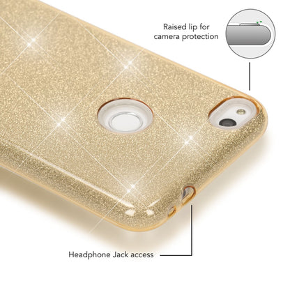 Huawei P8 Lite (2017) Glitzer Handy Hülle von NALIA, Silikon Case Cover Schutz
