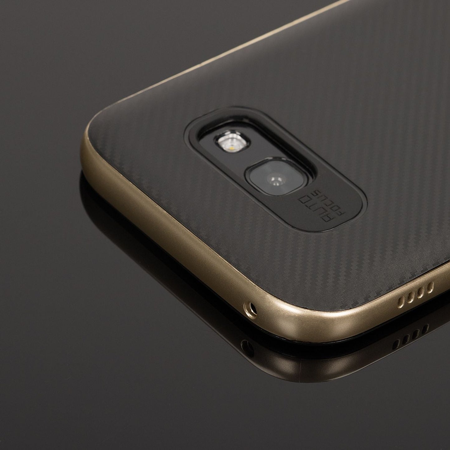 NALIA Handyhülle kompatibel mit Samsung Galaxy A5 2017, Carbon Design mit Metall-Look Rahmen Ultra-Slim Schutzhülle Silikon Case, Dünne Etui Hülle Handy-Tasche Smart-Phone Back-Cover