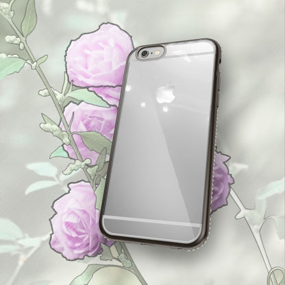 iPhone 6 6S Handy Hülle von NALIA, Silikon Strass Bumper Glitter Rand Case Cover