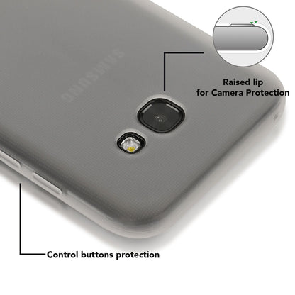NALIA Handyhülle kompatibel mit Samsung Galaxy A5 2017, Jelly Case Schutzhülle Ultra-Slim Silikon Back-Cover, Dünne Gummi Hülle Handy-Tasche Schale, Smart-Phone Bumper Skin Etui