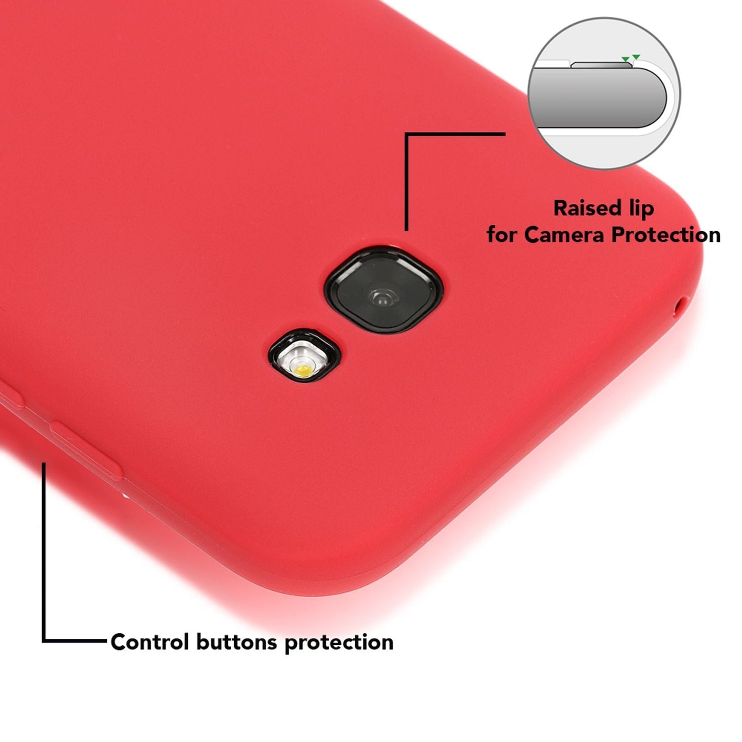 NALIA Handyhülle kompatibel mit Samsung Galaxy A5 2017, Jelly Case Schutzhülle Ultra-Slim Silikon Back-Cover, Dünne Gummi Hülle Handy-Tasche Schale, Smart-Phone Bumper Skin Etui