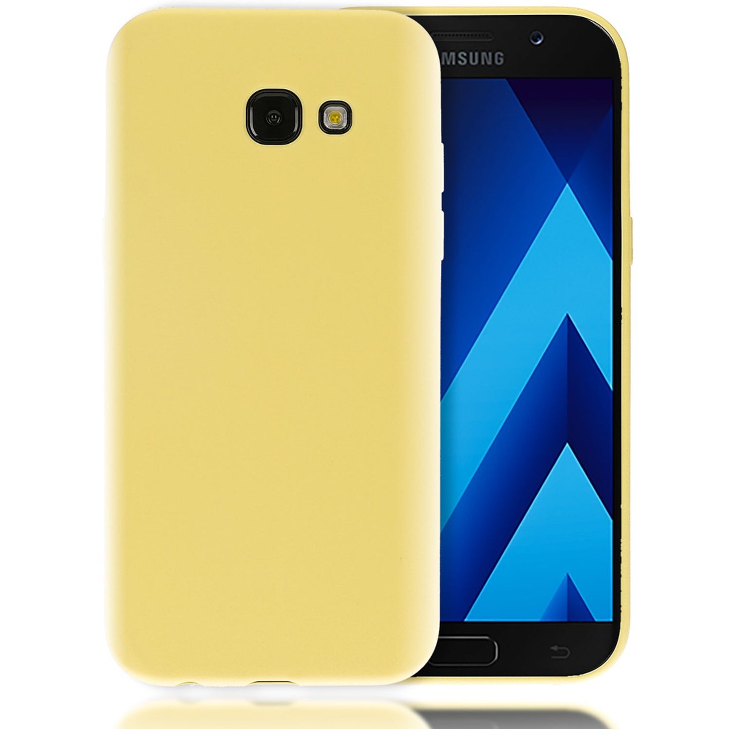 NALIA Handyhülle kompatibel mit Samsung Galaxy A5 2017, Jelly Case Schutzhülle Ultra-Slim Silikon Back-Cover, Dünne Gummi Hülle Handy-Tasche Schale, Smart-Phone Bumper Skin Etui