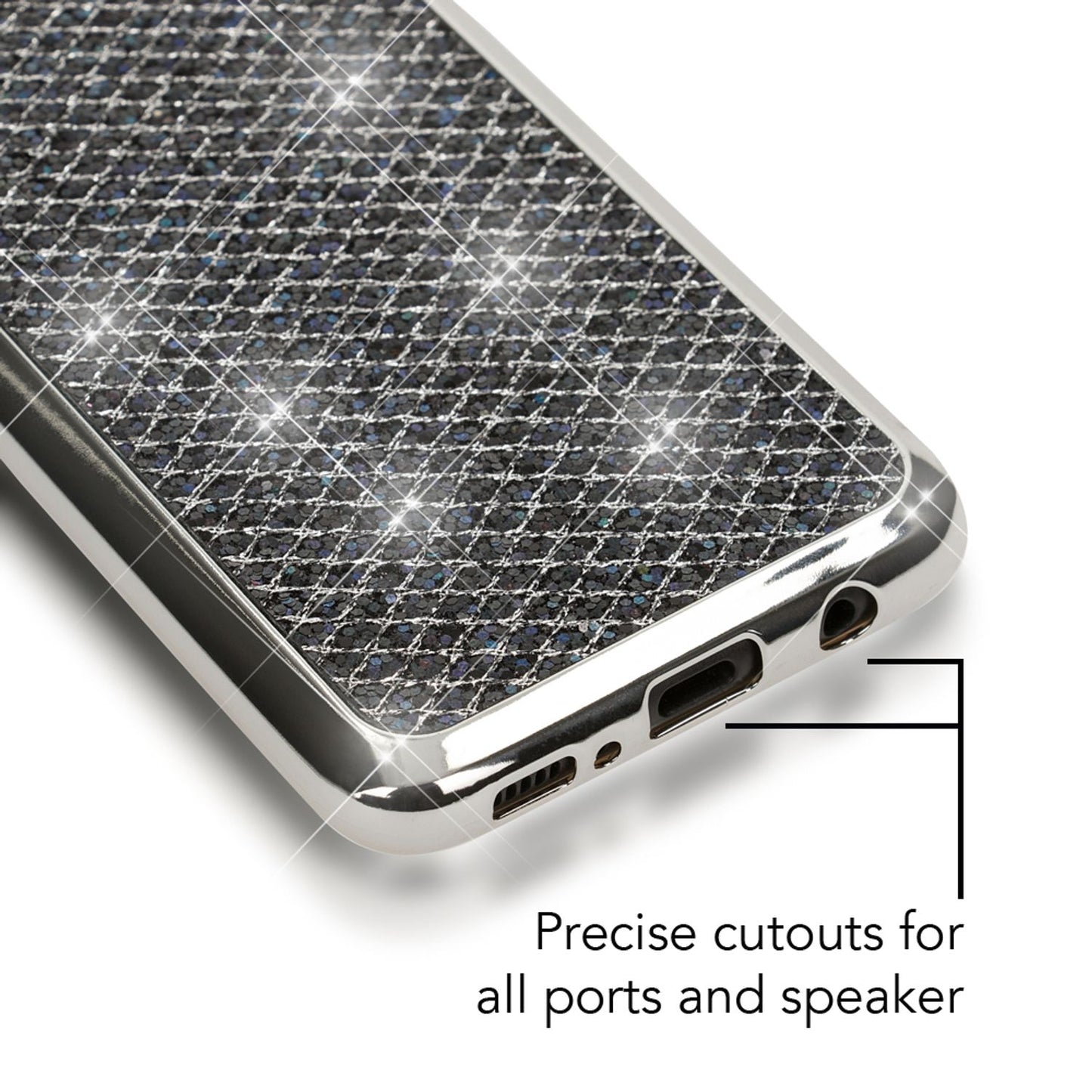 NALIA Handyhülle kompatibel mit Samsung Galaxy S8 Plus, Glitzer Slim Silikon-Case Back-Cover Schutzhülle, Glitter Sparkle Handy-Tasche Bumper, Dünne Bling Strass Smart-Phone Hülle