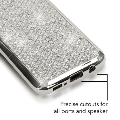 NALIA Handyhülle kompatibel mit Samsung Galaxy S8 Plus, Glitzer Slim Silikon-Case Back-Cover Schutzhülle, Glitter Sparkle Handy-Tasche Bumper, Dünne Bling Strass Smart-Phone Hülle