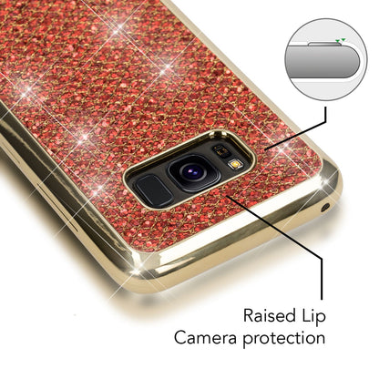 NALIA Handyhülle kompatibel mit Samsung Galaxy S8 Plus, Glitzer Slim Silikon-Case Back-Cover Schutzhülle, Glitter Sparkle Handy-Tasche Bumper, Dünne Bling Strass Smart-Phone Hülle