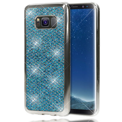 NALIA Handyhülle kompatibel mit Samsung Galaxy S8 Plus, Glitzer Slim Silikon-Case Back-Cover Schutzhülle, Glitter Sparkle Handy-Tasche Bumper, Dünne Bling Strass Smart-Phone Hülle